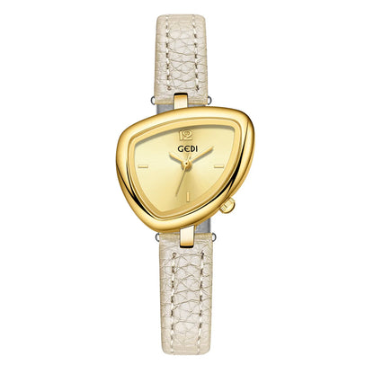 Versatile Irregular Triangle Dial Design Waterproof Quartz Watches