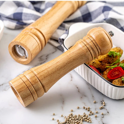 5/8/10 Inch Solid Wood Salt and Pepper Mills