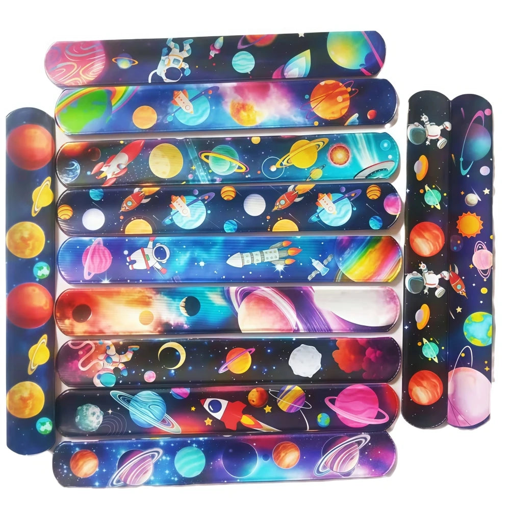 10-50 Pcs Cartoon Space Astronaut Theme Clapping Circle Wristband
