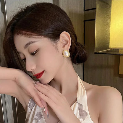 DANA Imitation Pearl Zircon Earrings
