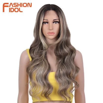 Lace Front Wig Synthetic With Baby Hair Wigs