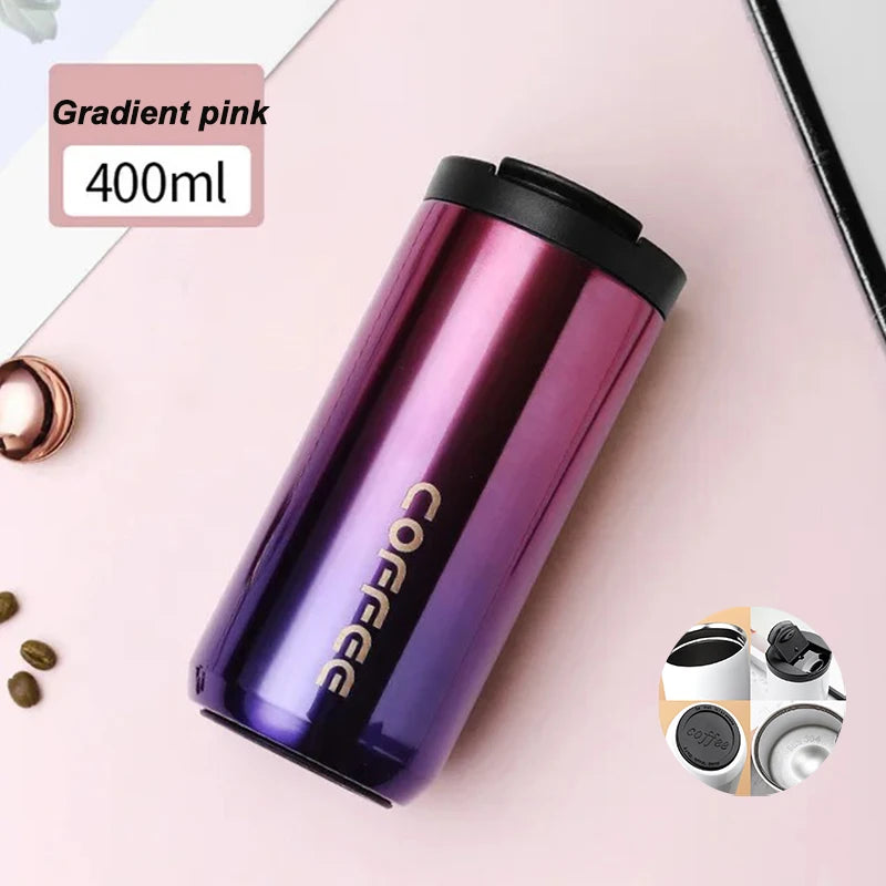 400ML Stainless Steel Coffee Thermos Bottle Thermal Mug