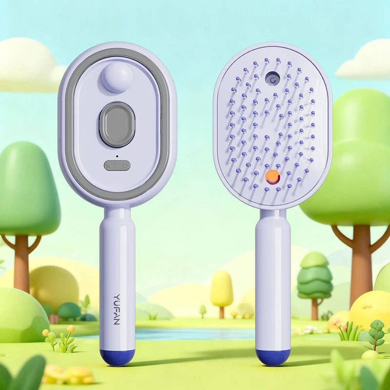 Multifunctional Spray Hair Brush Hydrating Hair Care Brush