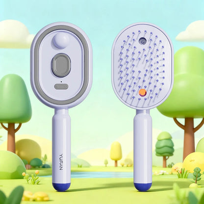 Multifunctional Spray Hair Brush Hydrating Hair Care Brush