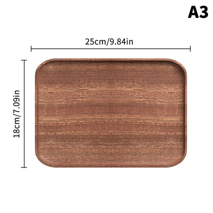 1PC Wooden Serving Oval Wood Tray