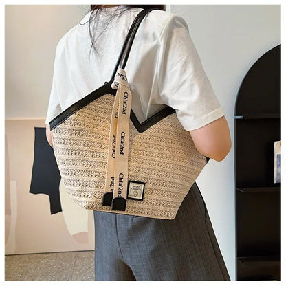 Straw Woven Basket Luxury Bag