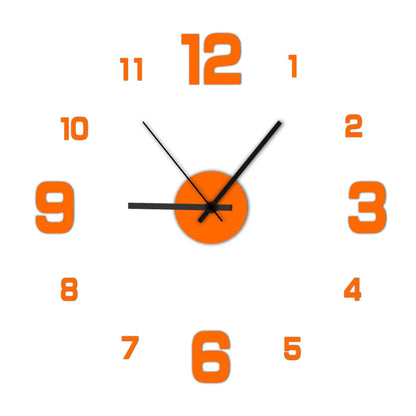 Creative Frameless DIY Wall Clock Wall Decal