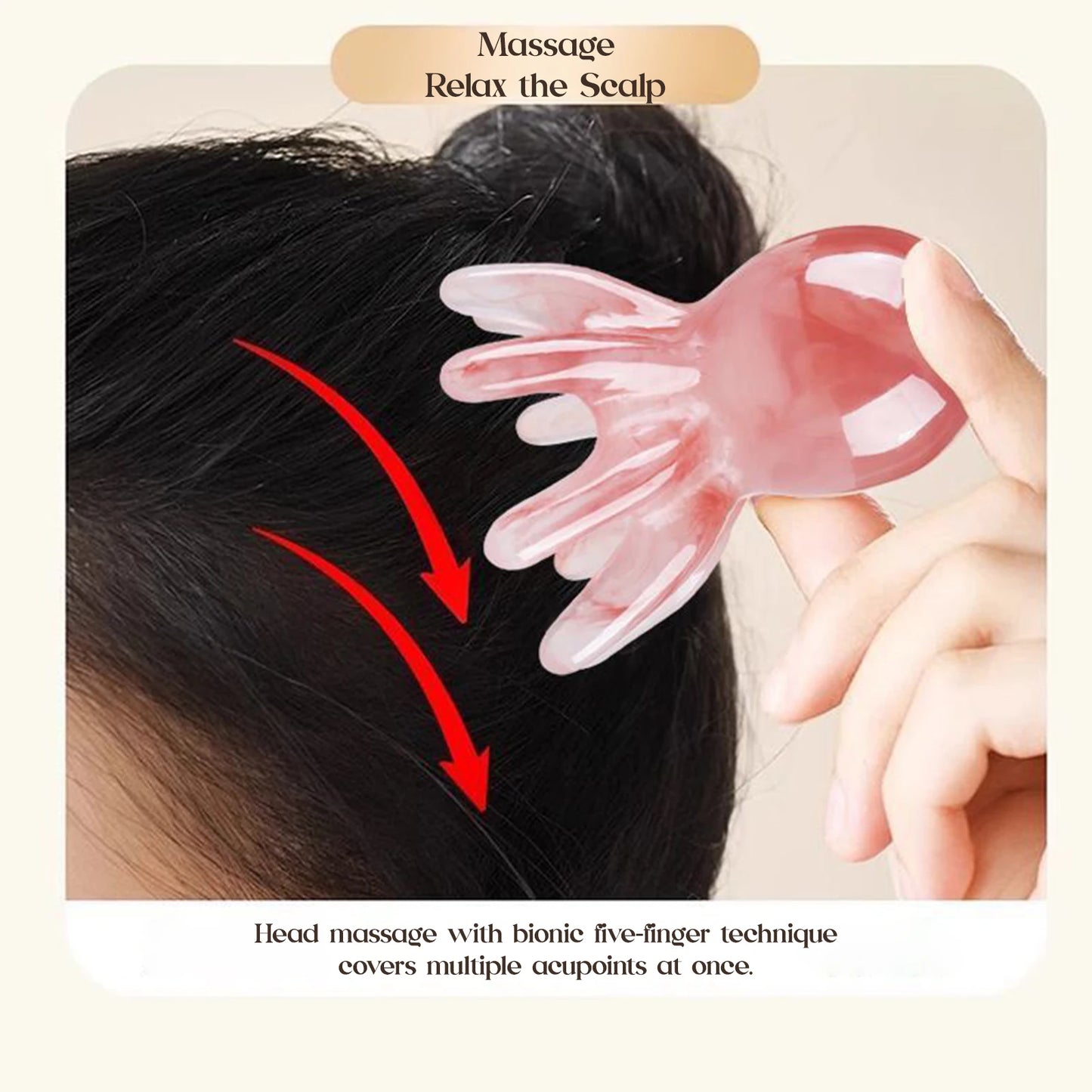 Octopus Head Massager Comb Head Meridian