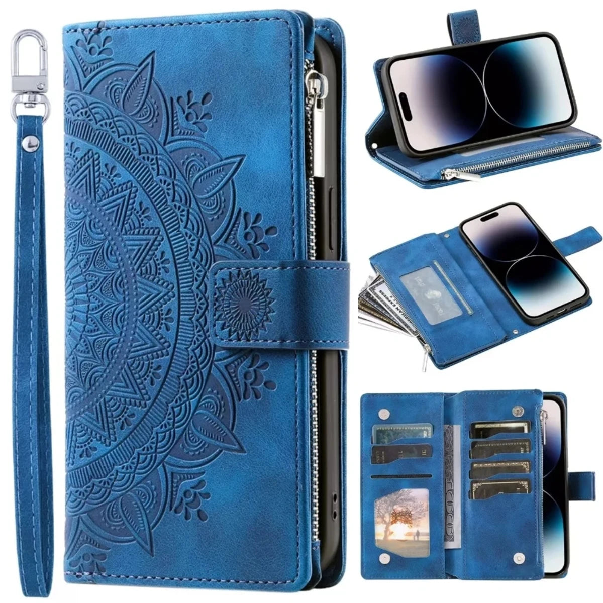 Leather Flip Case For Samsung Galaxy Phone Bag