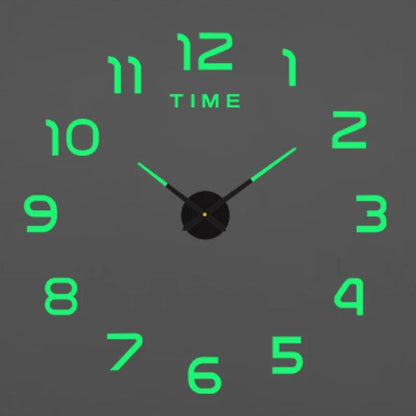 Large 3D Wall Clock Luminous Classic Wall Clocks