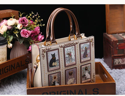 Luxury Cat Printing Large Capacity Bags