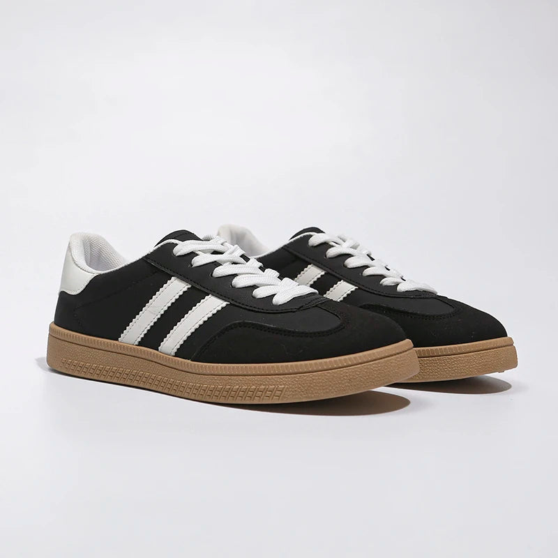 Casual Lace Up Flats Tennis  Walking Sneakers