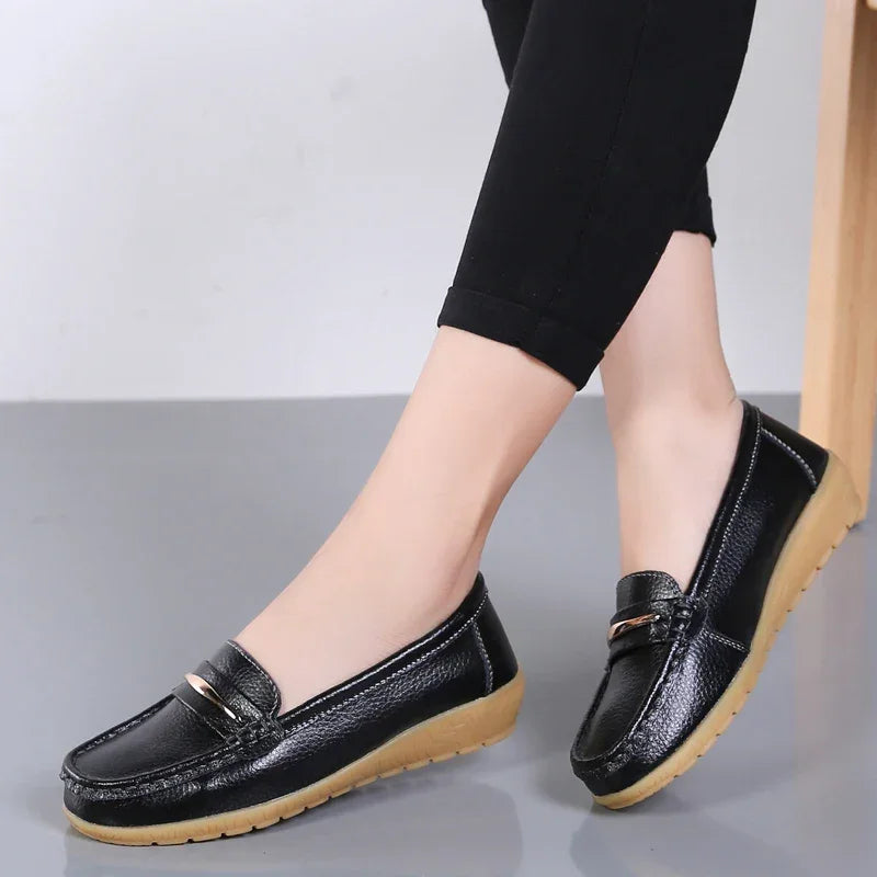 Genuine Leather Flats Moccasins Shoes