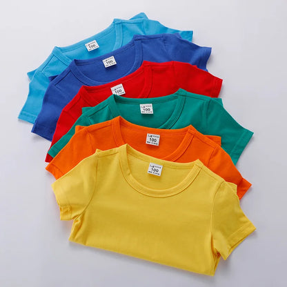 Summer Kids Short Sleeve T-Shirt Toddler Cotton T-Shirts