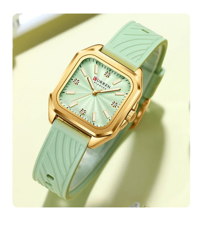Minimalist Square Quartz Casual Sports Silicone Watches