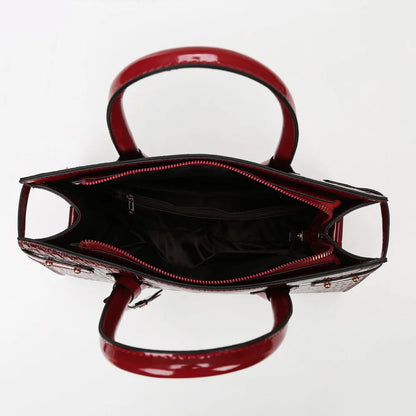 Retro Crossbody Crocodile Pattern Texture Bag Set
