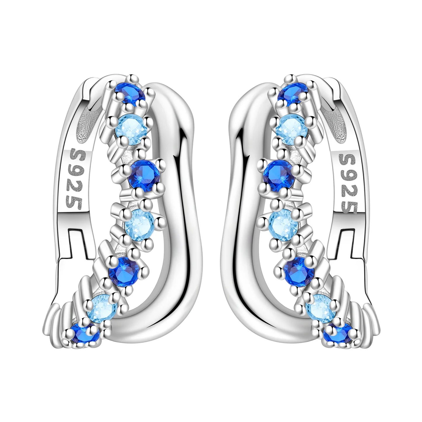 DANA 925 Sterling Multi-layer Hoop Earrings