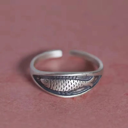 Sam Panda 925 Sterling Silver Simple Vintage Big Ball Ring