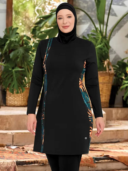 3PCS Thin Style Sporty burkini Muslim Swimwear