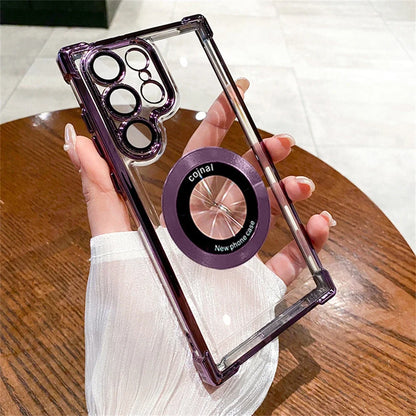 Magsafe Plating Transparent Bumper Samsung Case Cover