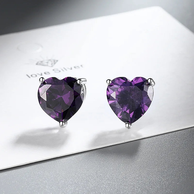 925 Sterling Silver Multiple zircon Earring