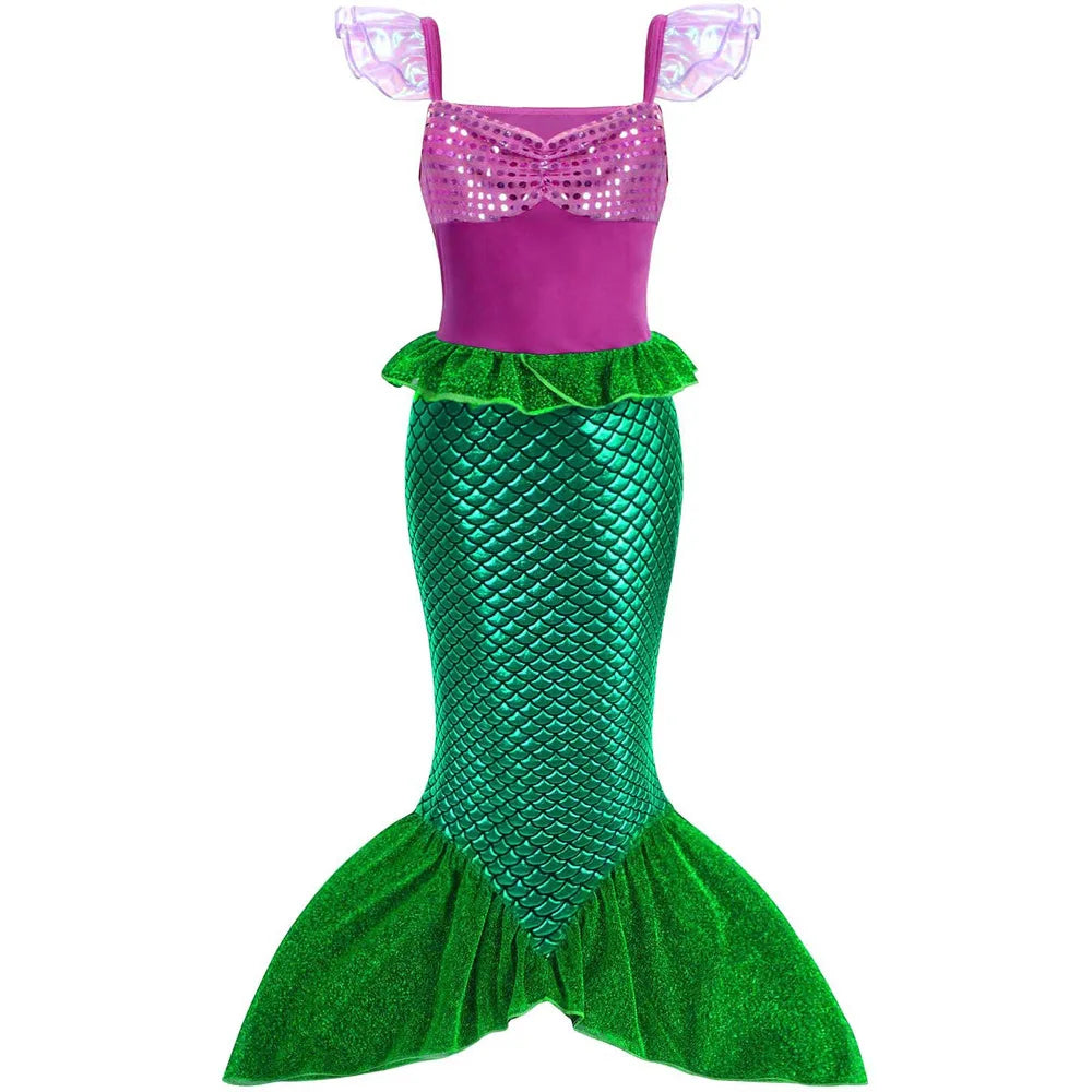 Girls Cosplay Disney Little Mermaid Ariel Costumes