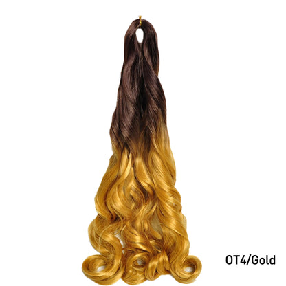French Curls Braiding Hair 24Inch Hair Extensions