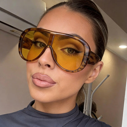Retro Oversized Pilot Big Frame Sunglasses