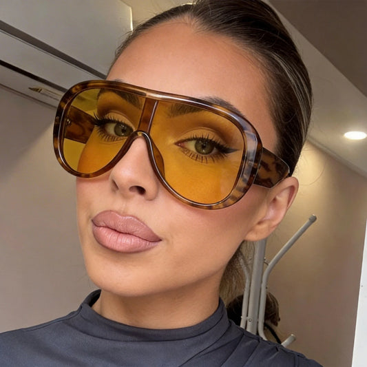 Retro Oversized Pilot Big Frame Sunglasses