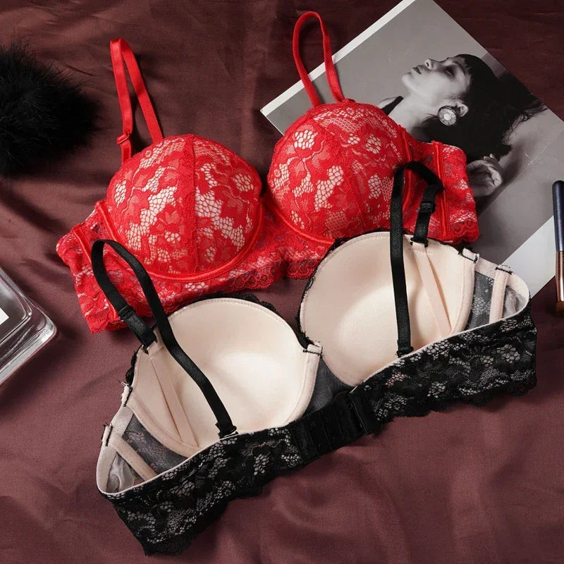 Sexy Ultra-thin Lace Push Up Transparent bra