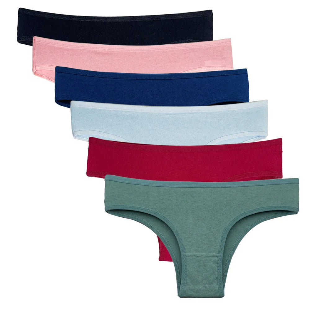 5 PCS/SET Cotton Sexy Underpants Intimates Lingerie Cotton Briefs Panties