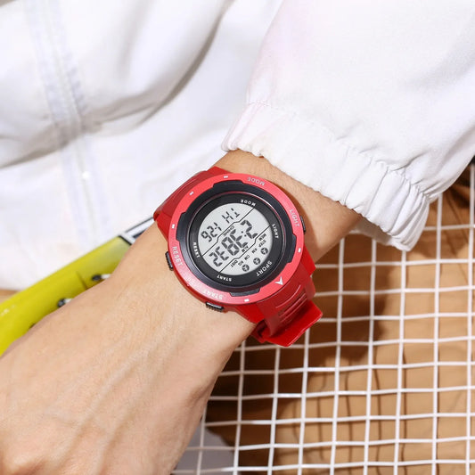 Sports Digital Multifunction Clock Luminous Chronograph Sweatproof Sport Watch