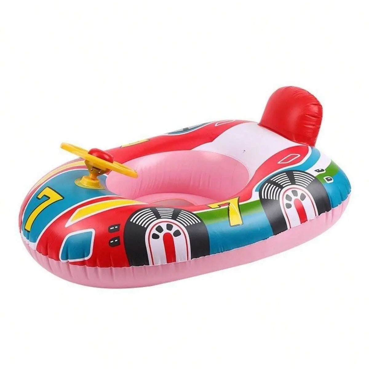 Baby Swimming Pool Float Cute Car Design Toddler Floatie Boat Swim Tube