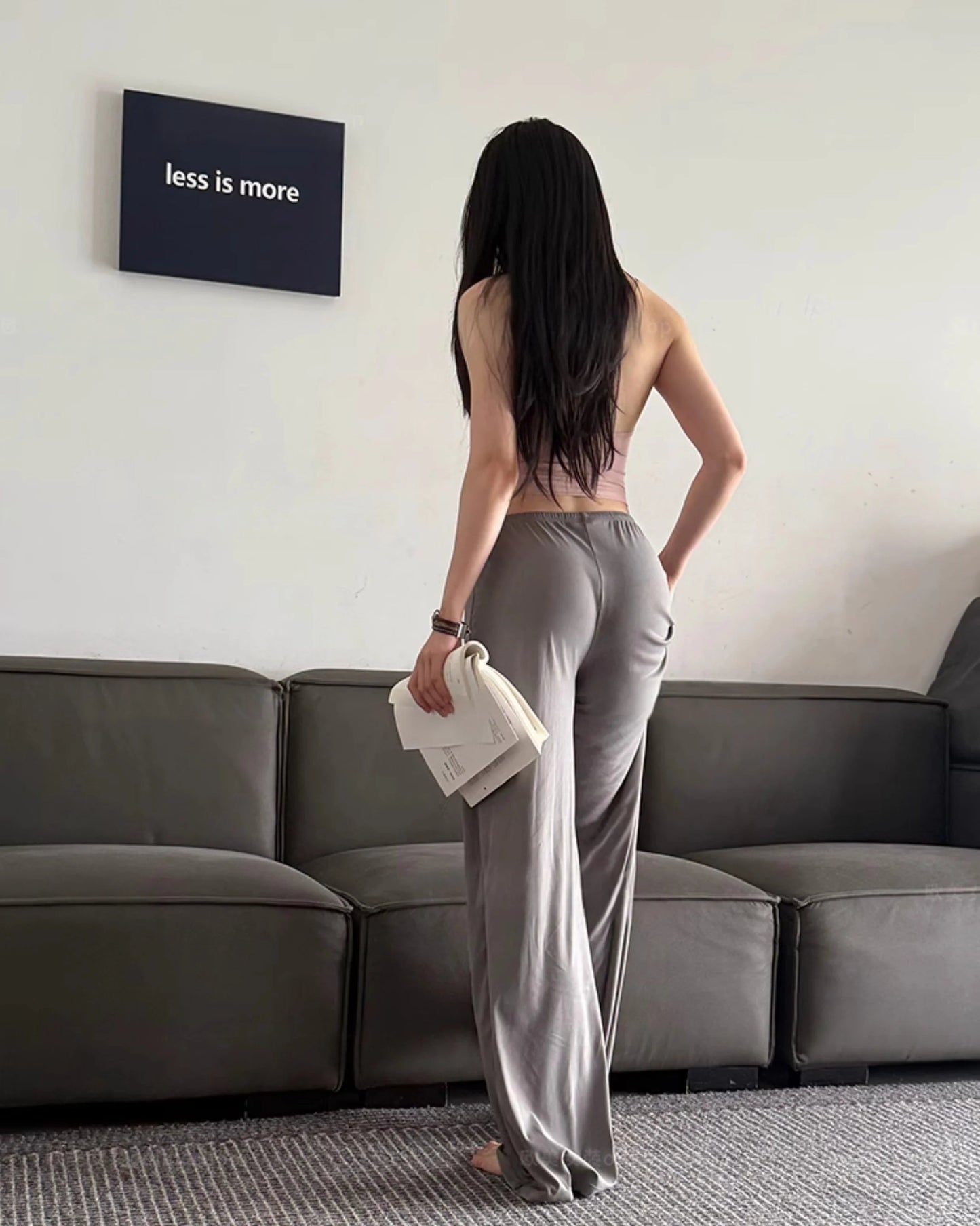 Wide-Leg Yoga Joggers Baggy Sport Pants