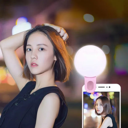 Mobile Phone LED Selfie Ring Light Portable Mini Durable Practical