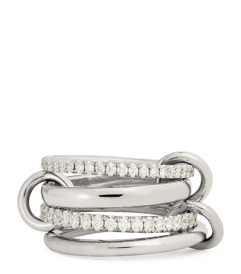 DANA Zirconia Gold Plated Rings Set