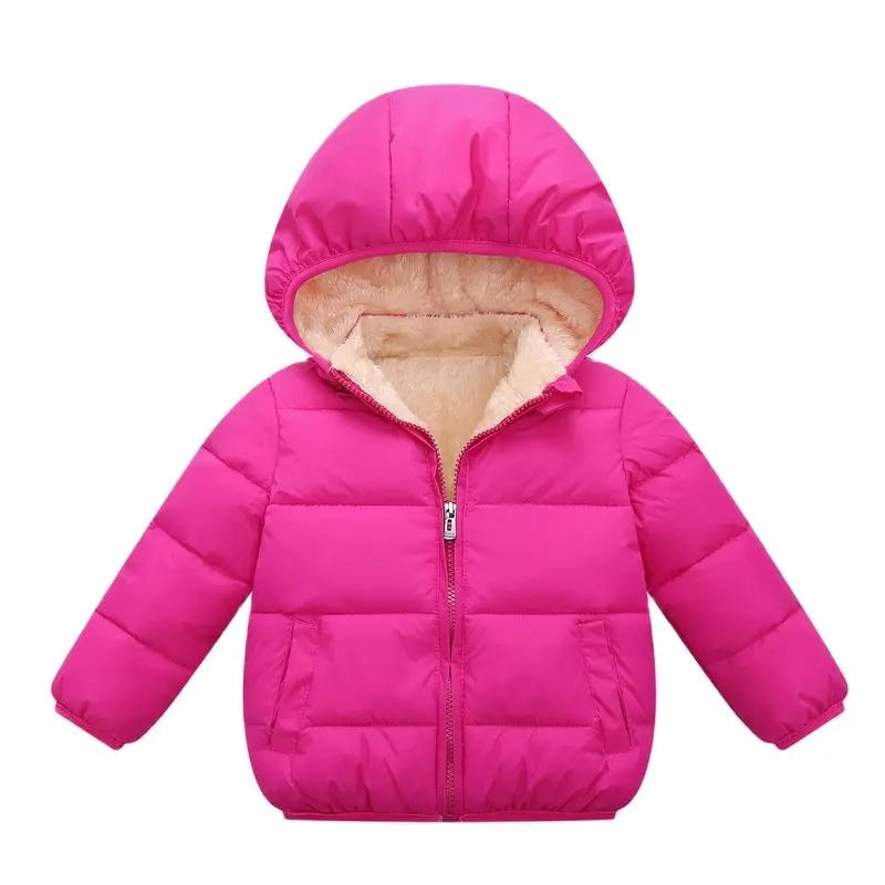 Winter Thick Warm Plush Thicken Outerwear Fur Hooded Jacket K