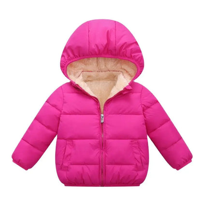 Winter Thick Warm Plush Thicken Outerwear Fur Hooded Jacket K
