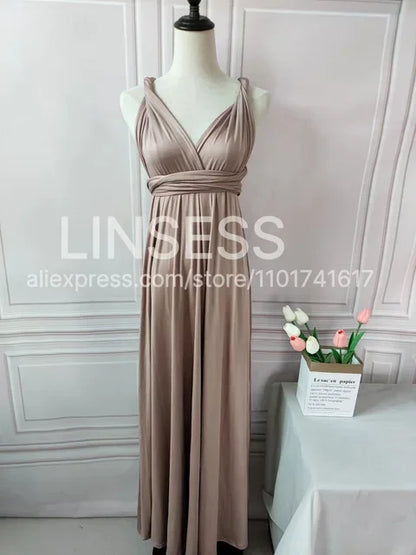 Rust Bridesmaid Dress Infinity Multiway Maxi Bridesmaid Dress