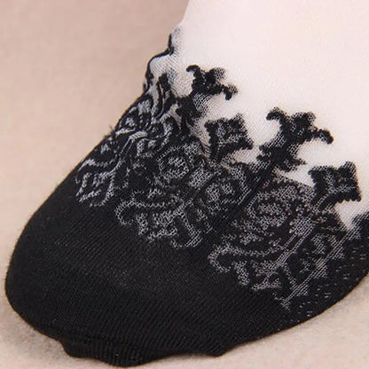 Sexy Fishnet Lace Ruffle Soft Silky Socks