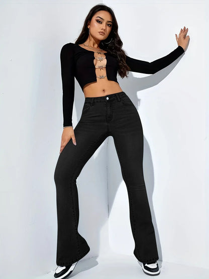 High waist stretch pants Jeans
