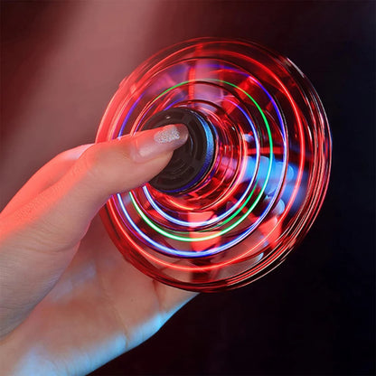LED Flying UFO Spinner Fingertip  Aircraft Toy