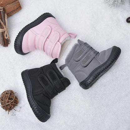 Unisex Waterproof Long  Plush Snow Boots