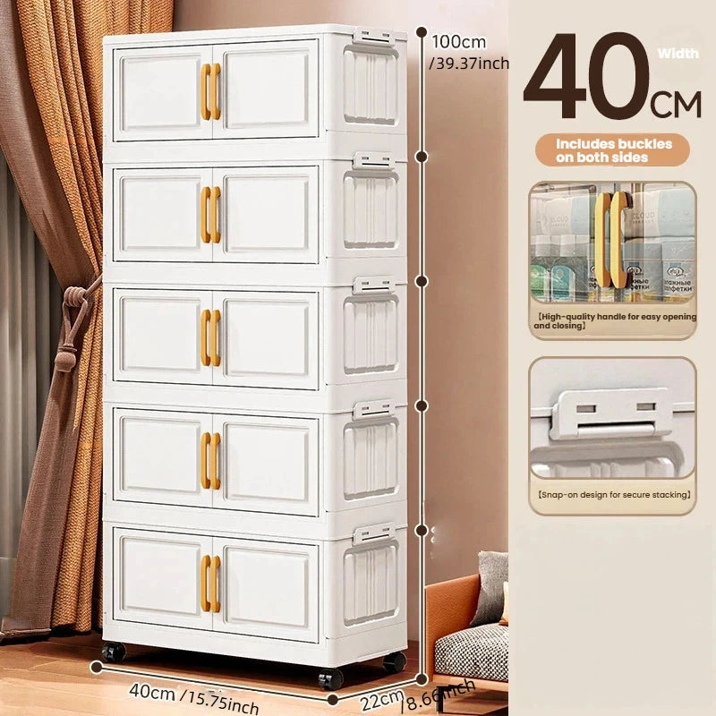 Double-door living room storage cabinet