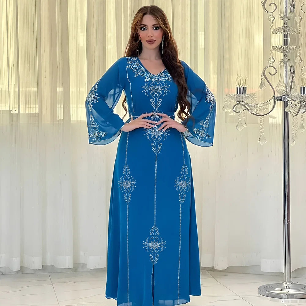 Polyester Muslim Long Sleeve Long Abaya