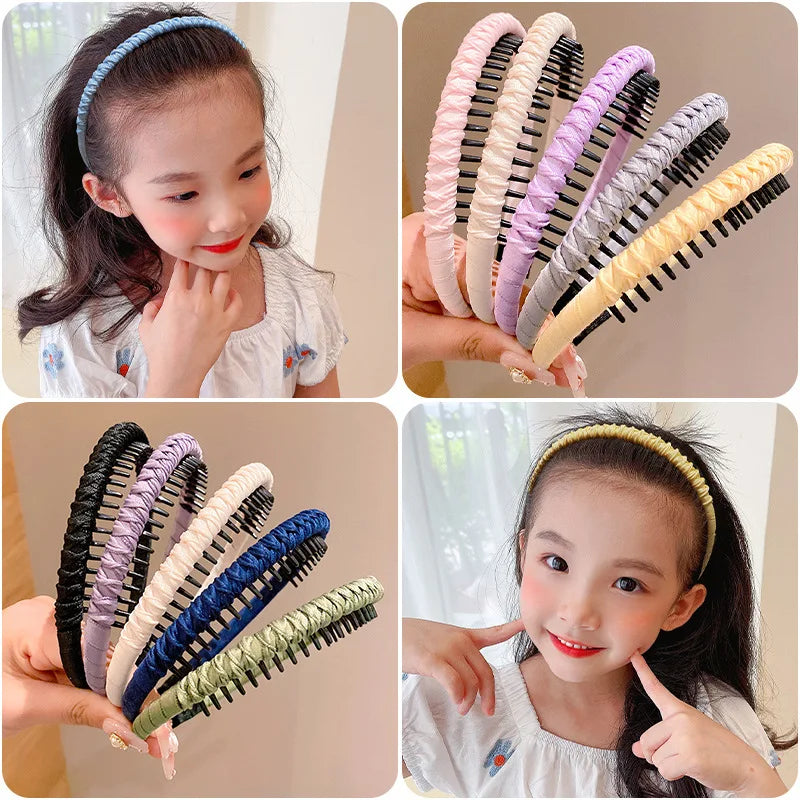 Cute Candy Colors Wrap Cloth Teeth Hairbands  Accessories