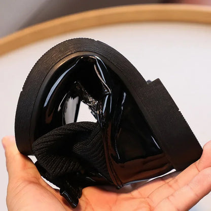 Short Crystal Cute Sewing Thread Thick Bottom Soft Sole Leather Shoes