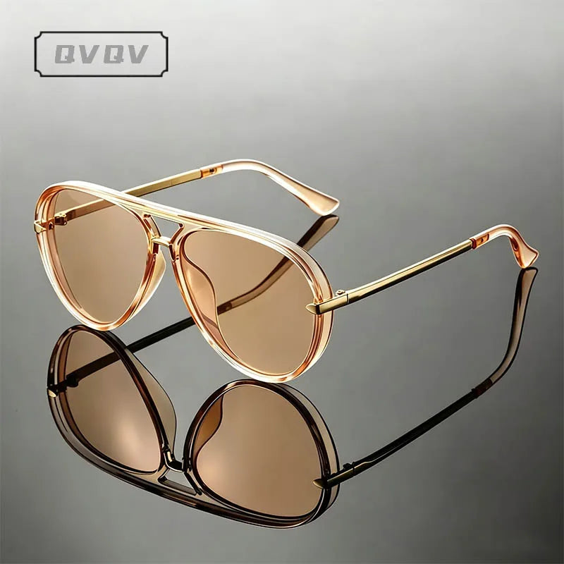 Vintage Metal Arrow Pilot Sunglasses