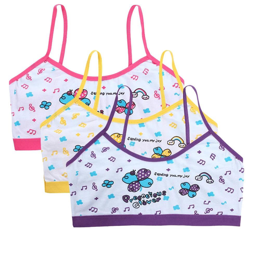 Teenage Girls Vest Bras Cartoon Panda Underwear