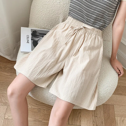 Casual Cotton High Waisted Pants